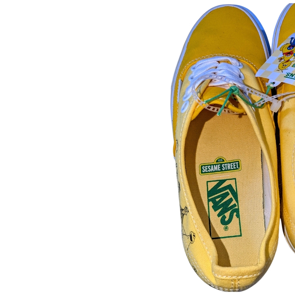 Vans Deadstock Sesame Street Yellow Canvas Shoes - Picture 8 of 9